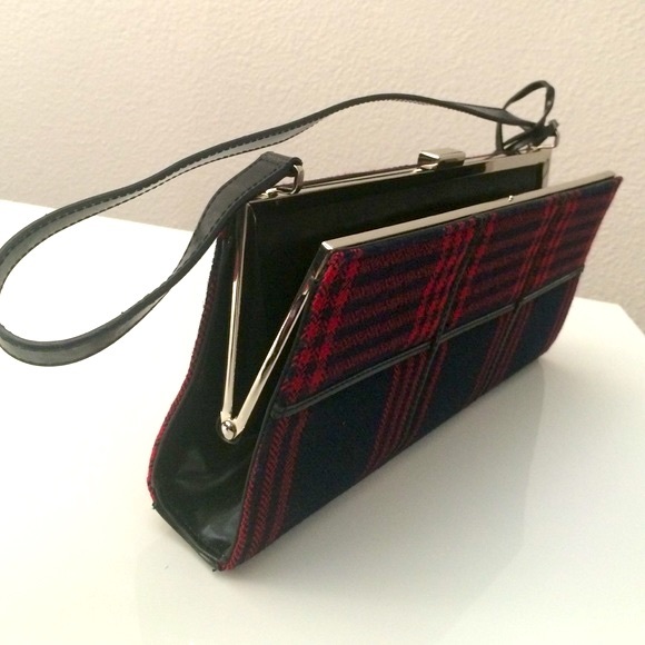 📌NEW! Wool Plaid I.N.C Handbag - Picture 4 of 4